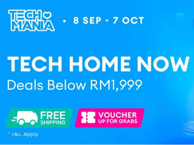Lazada Tech Mania: Shop Home Tech Products Online Below RM1,999